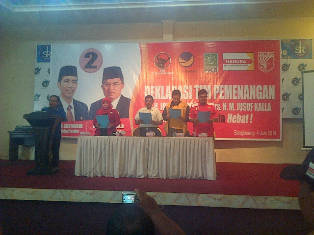 Tim Pemenangan Jokowi-JK Kampar Dideklarasikan